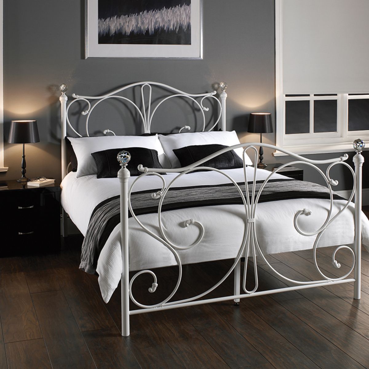 Florence 4.6 Double Bed White