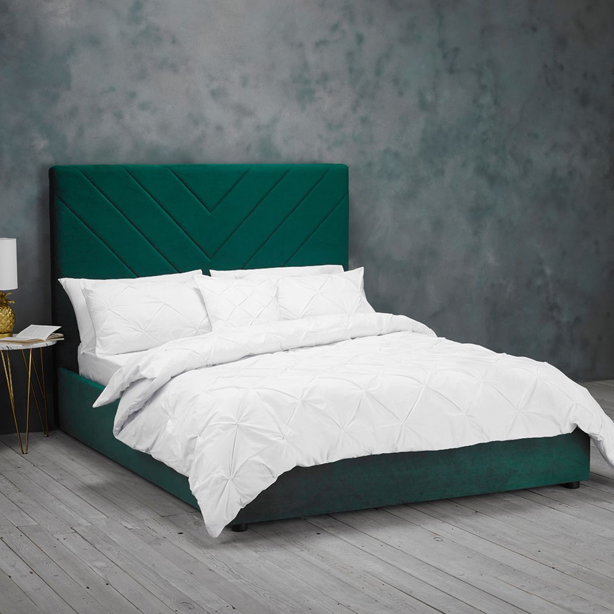 Islington Kingsize Bed Green