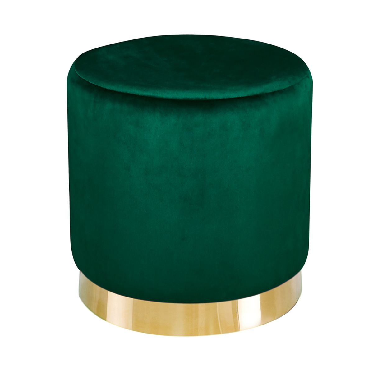 Lara Pouffe Forest Green Velvet (Pack of 1)