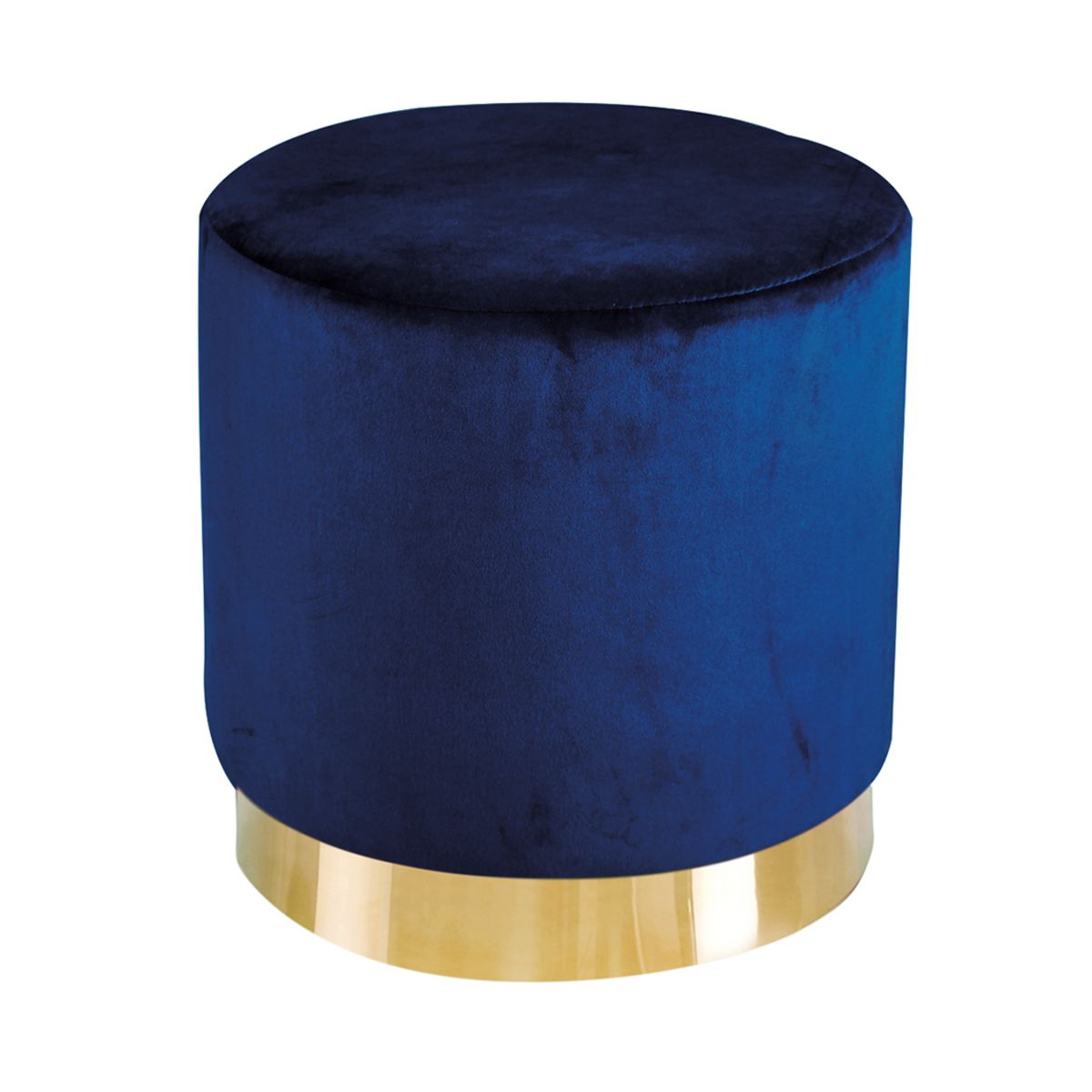 Lara Pouffe Royal Blue Velvet (Pack of 1)