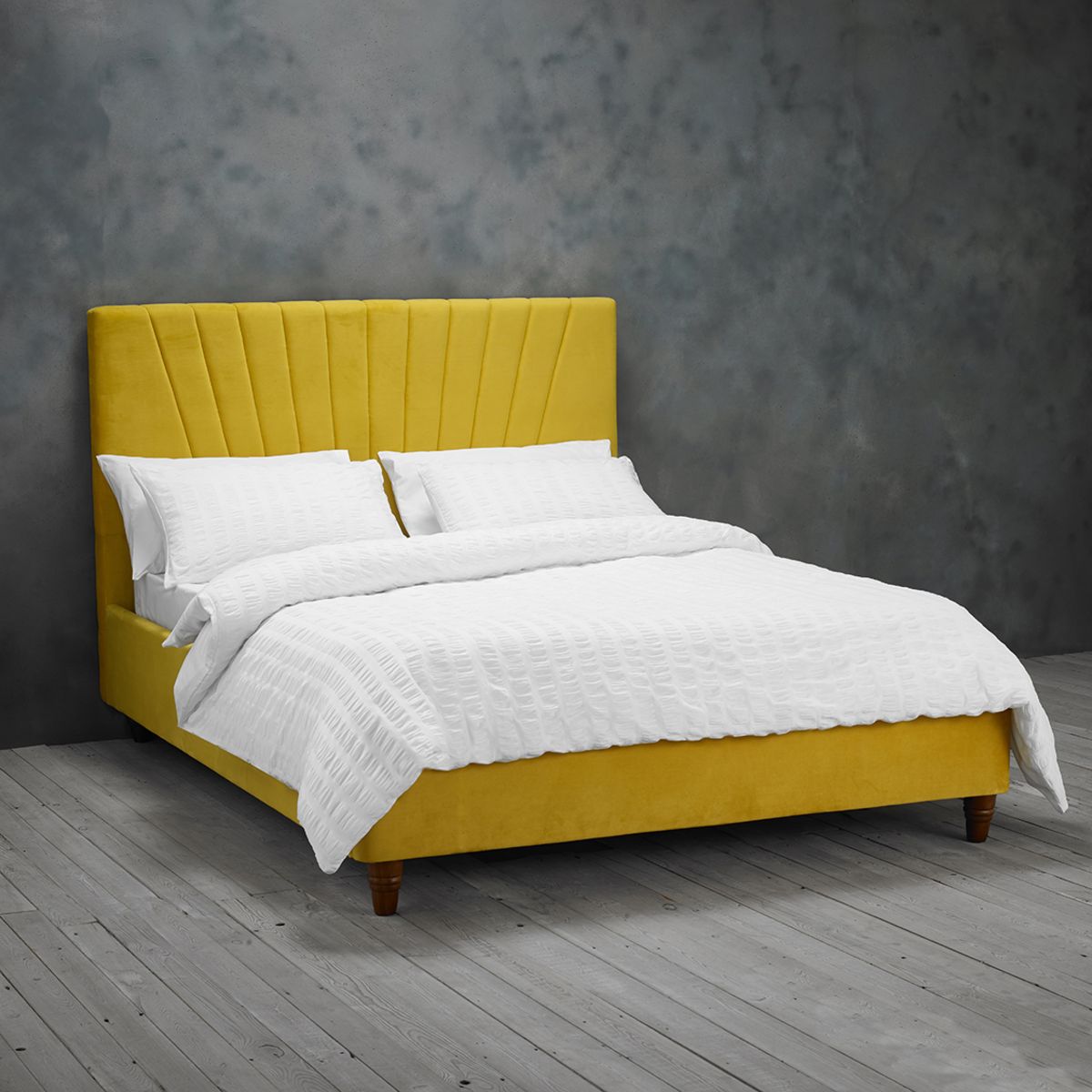 Lexie Double Bed Mustard