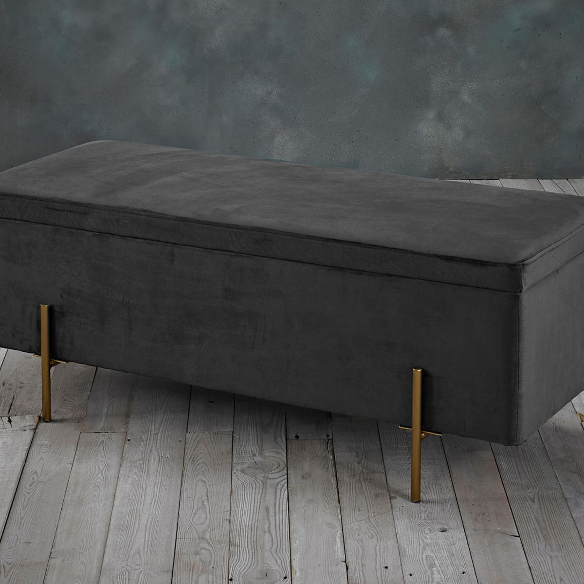 Lola Storage Ottoman Grey