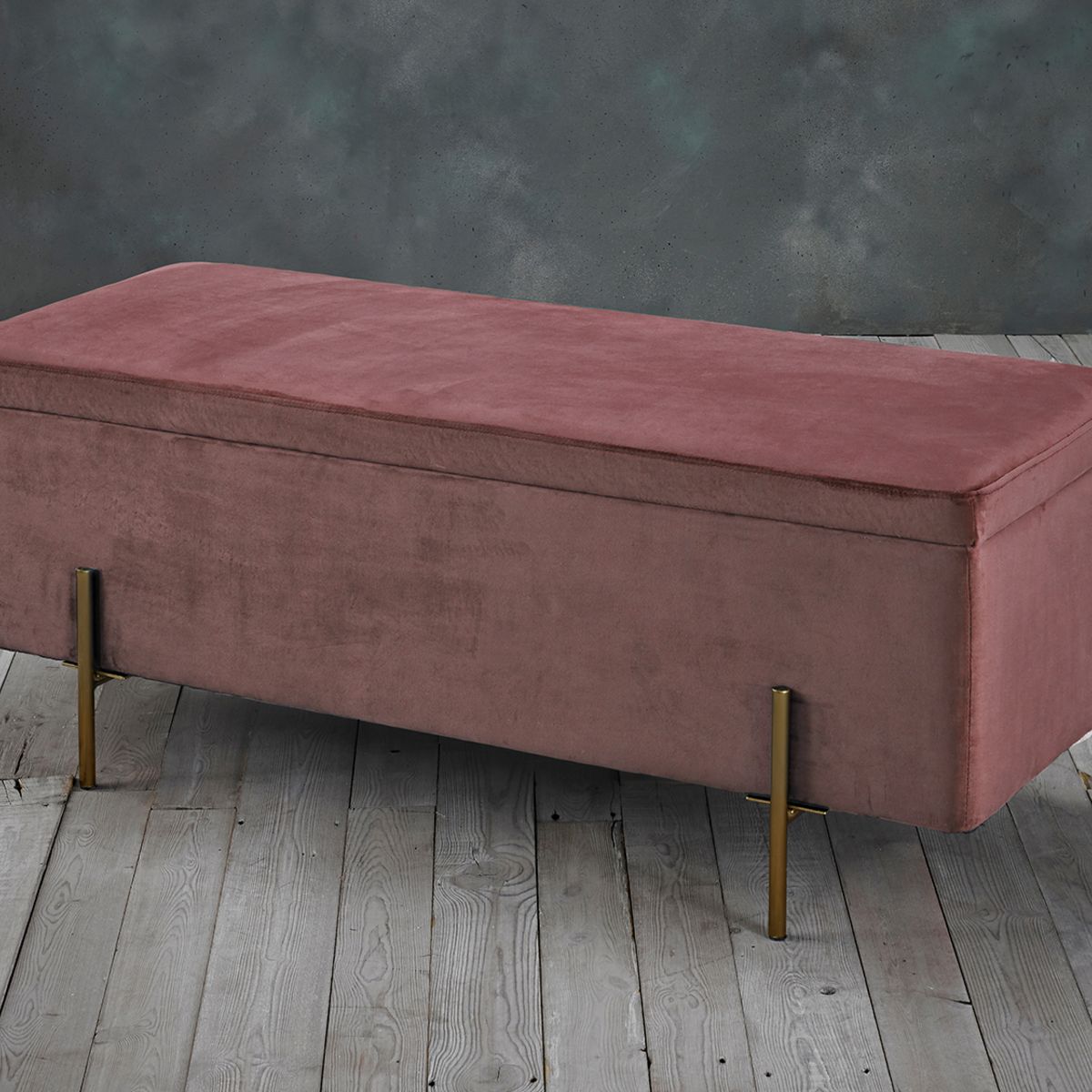 Lola Storage Ottoman Pink