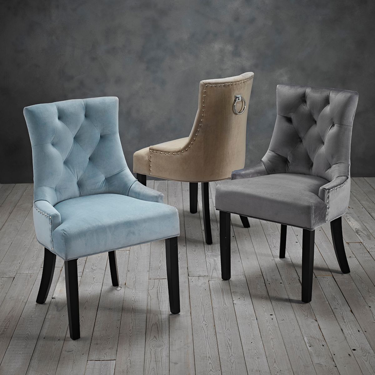 Morgan Chair Blue (Pack Of 2)