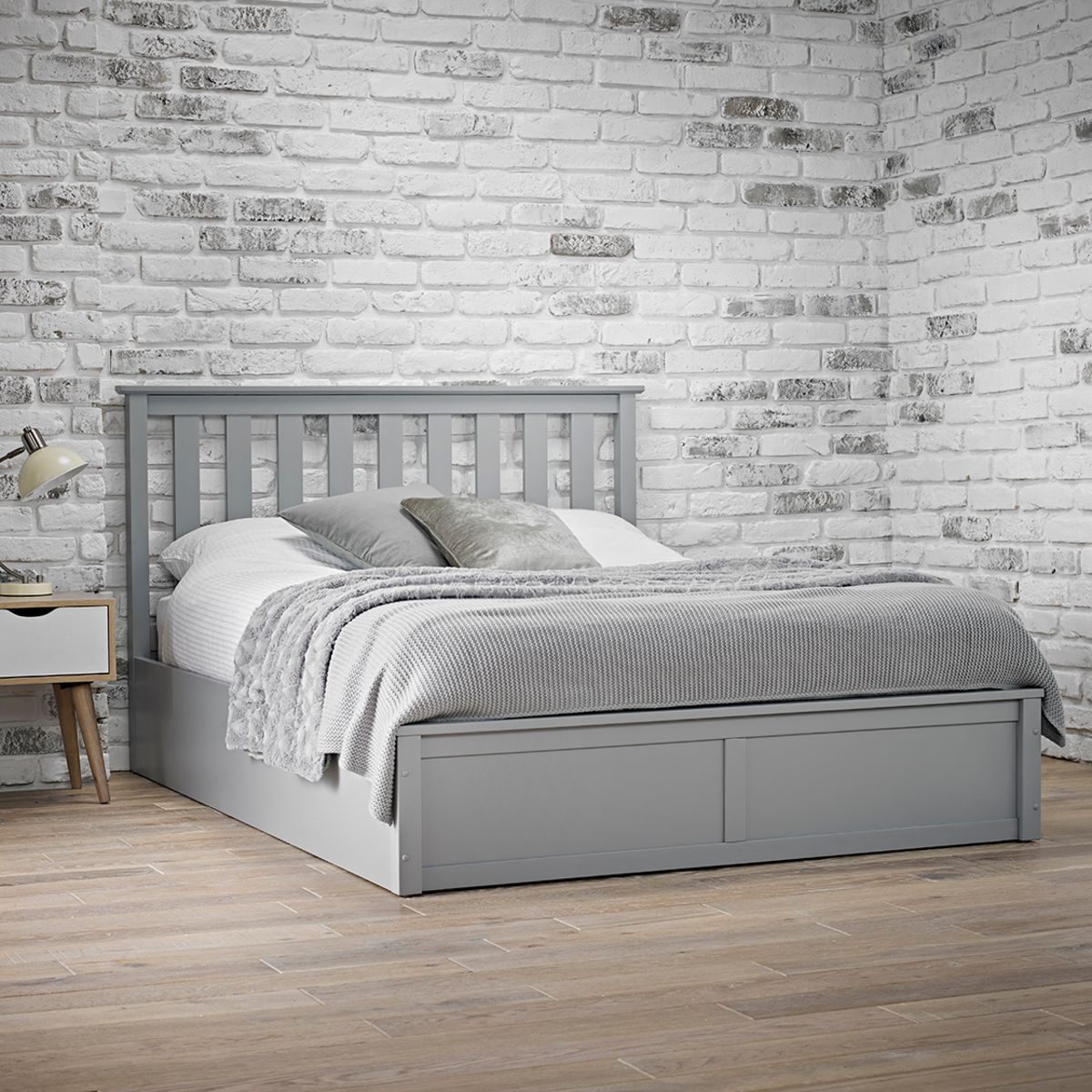 Oxford Double Bed Grey