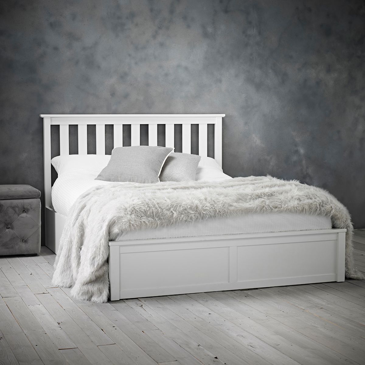 Oxford Kingsize Bed White