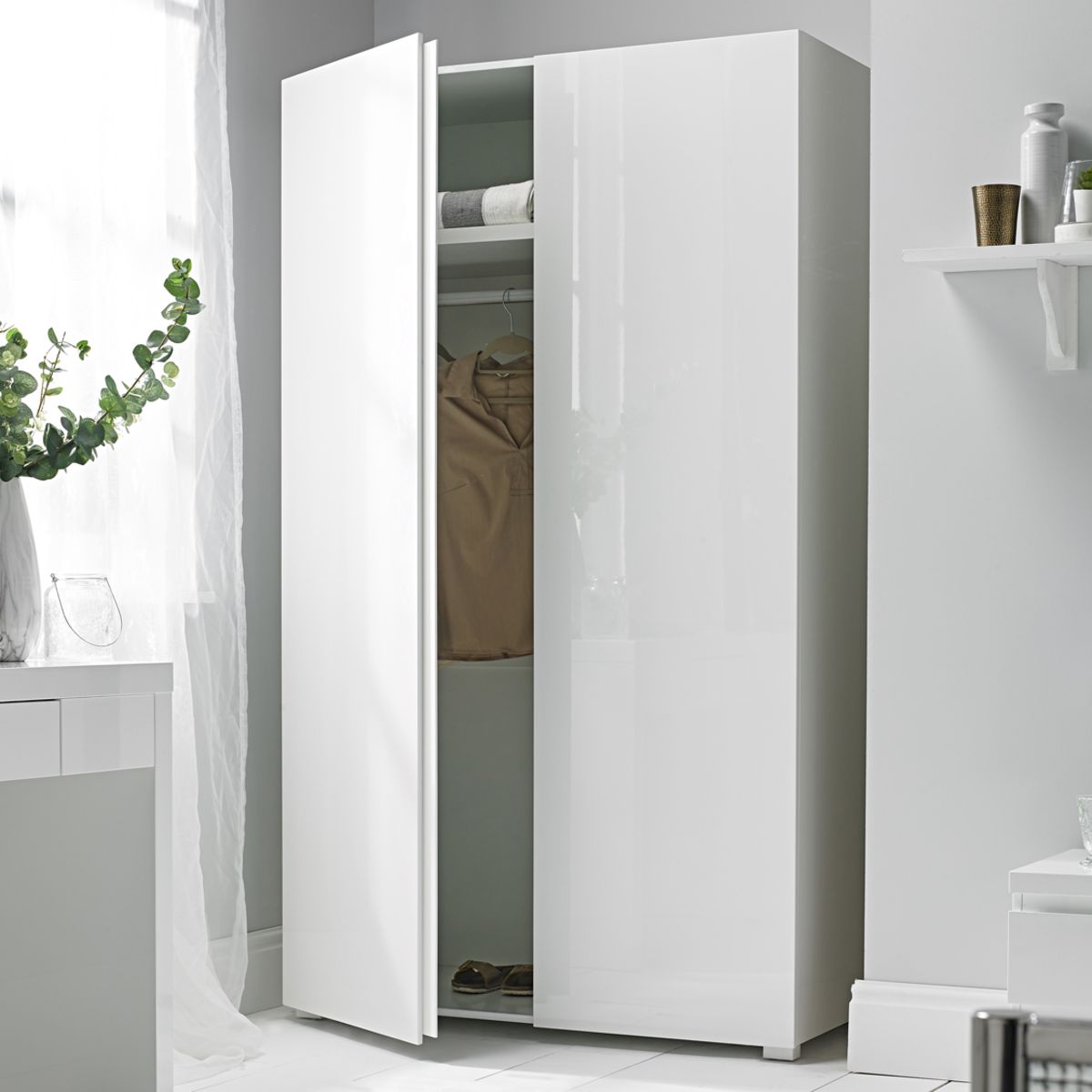 Puro 2 Door Wardrobe White