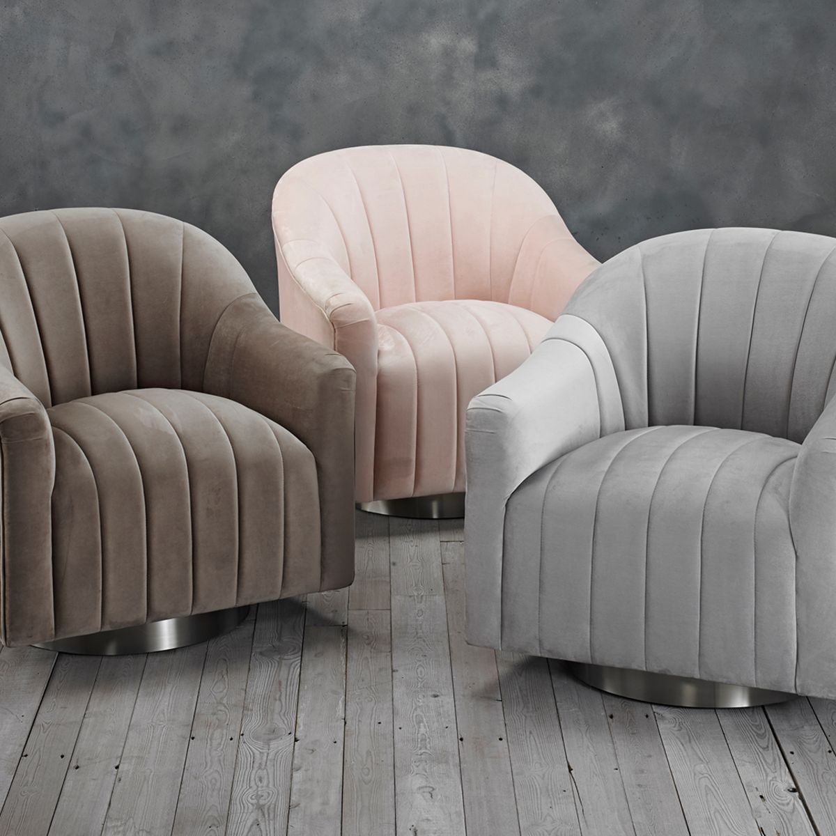 Tiffany Swivel Chair Cappuccino