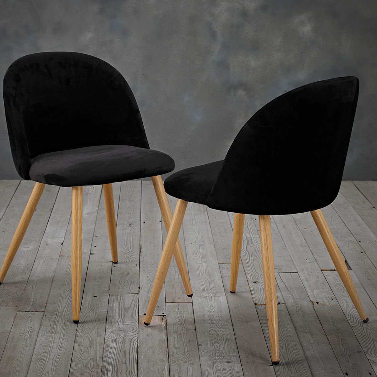 Venice Dining Chairs Black (PK 2)