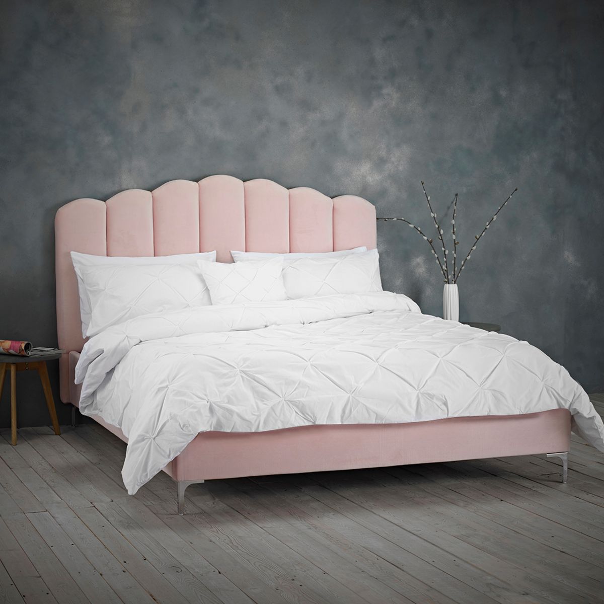 Willow Kingsize Bed Pink