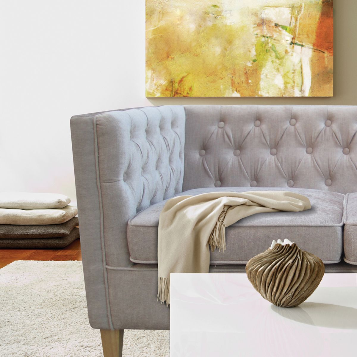 York 2 Seater Sofa Grey