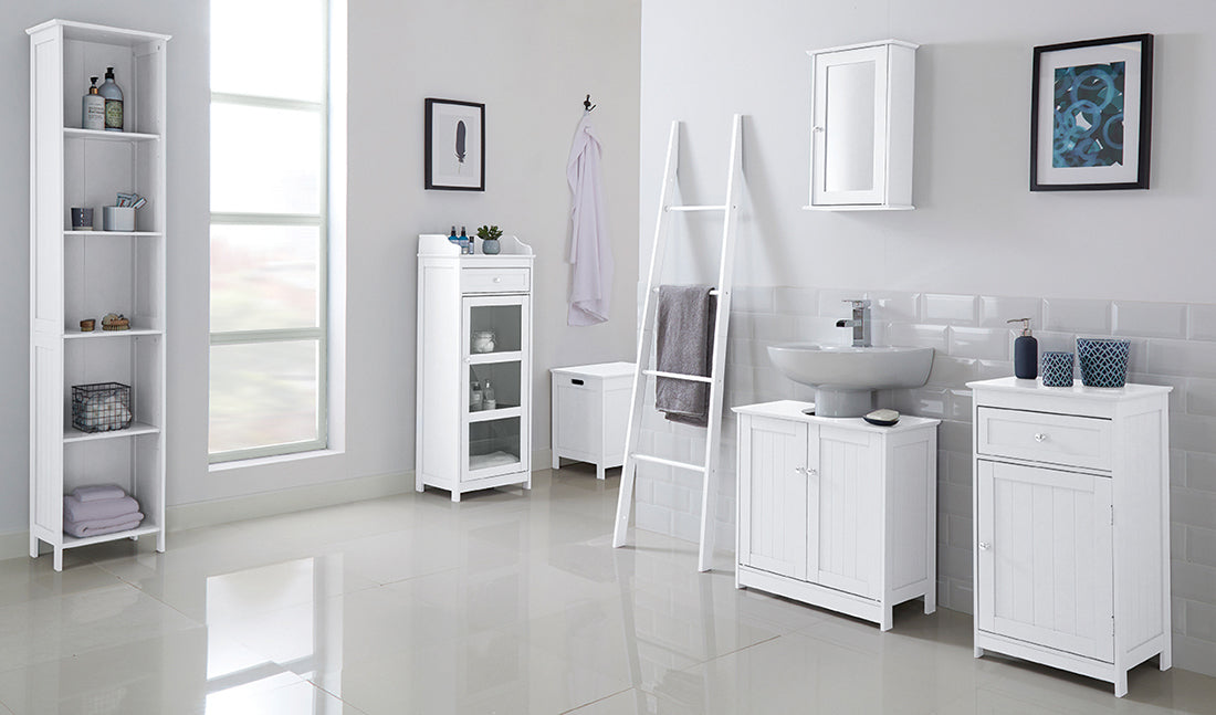 Alaska Laundry Cabinet White