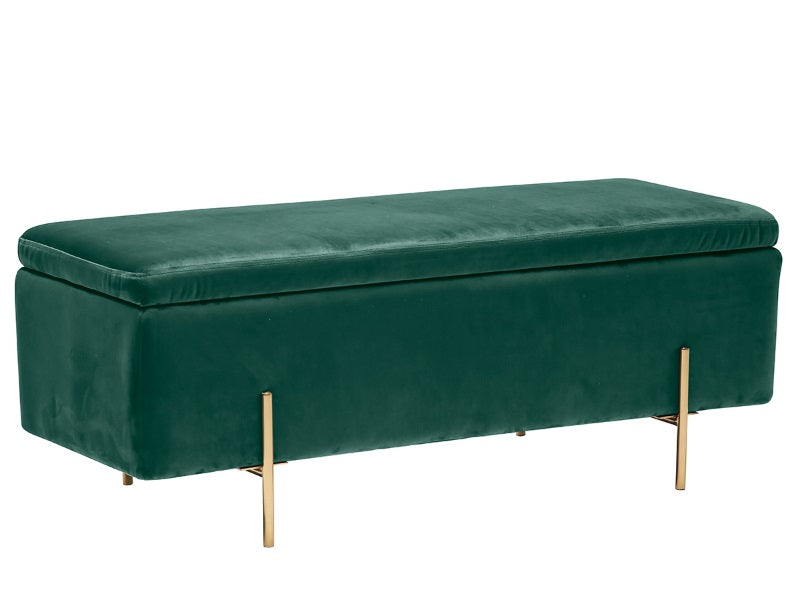 Lola Storage Ottoman Teal