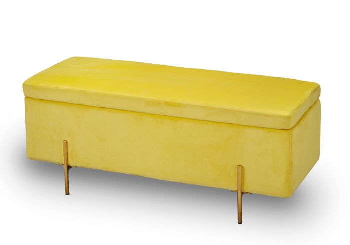 Lola Storage Ottoman Mustard